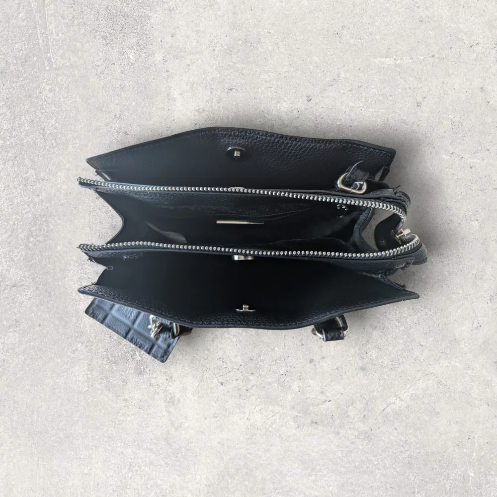 Steve Madden Black Handbag and Wallet Set - Picture 4 of 8